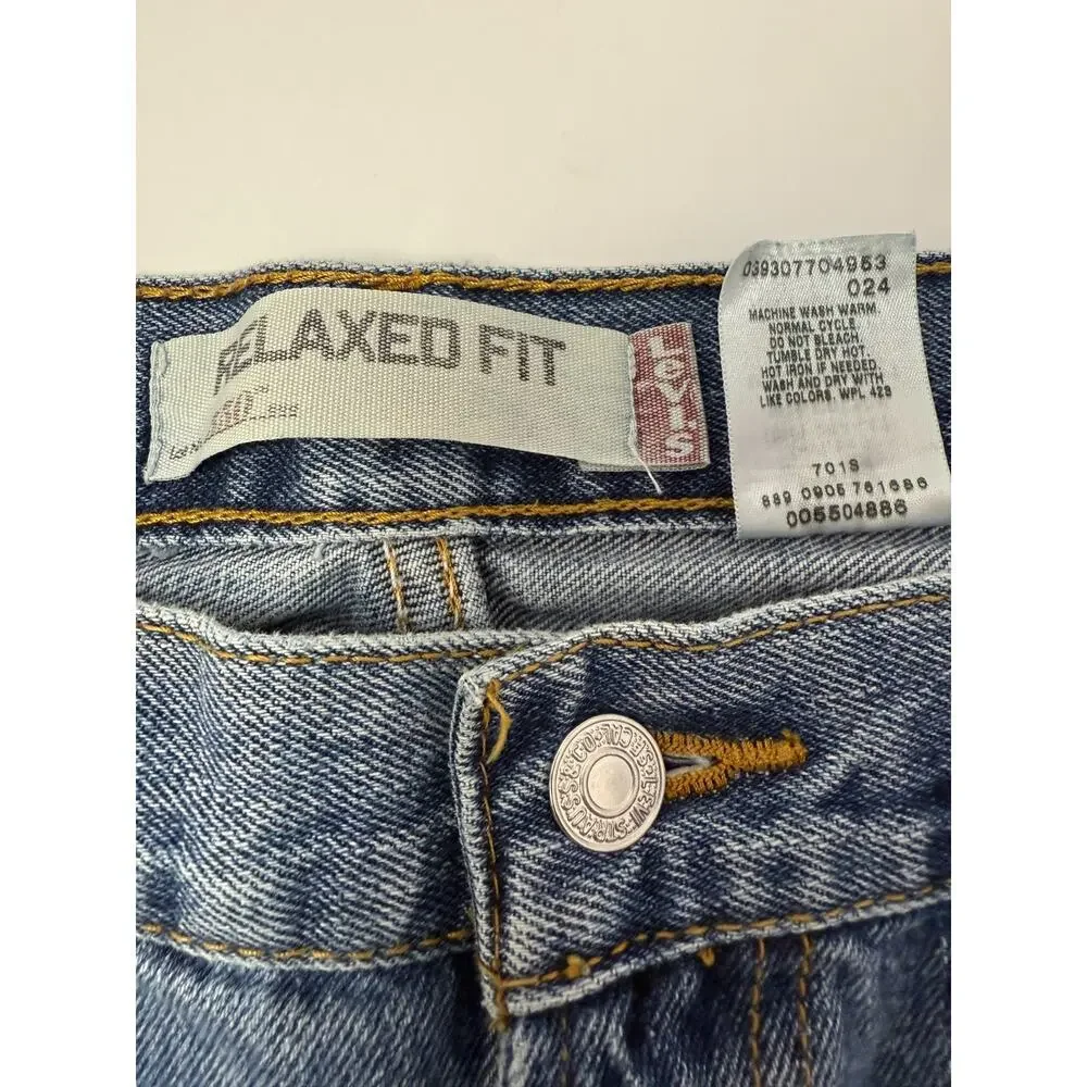 Vintage Levi's 550 Relaxed Fit Jeans Men's 38x34 Blue Denim Straight Leg Classic